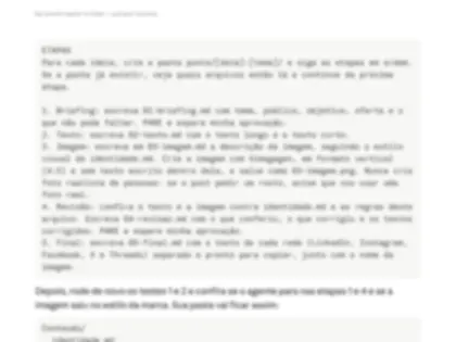 Página do guia com as etapas do pipeline